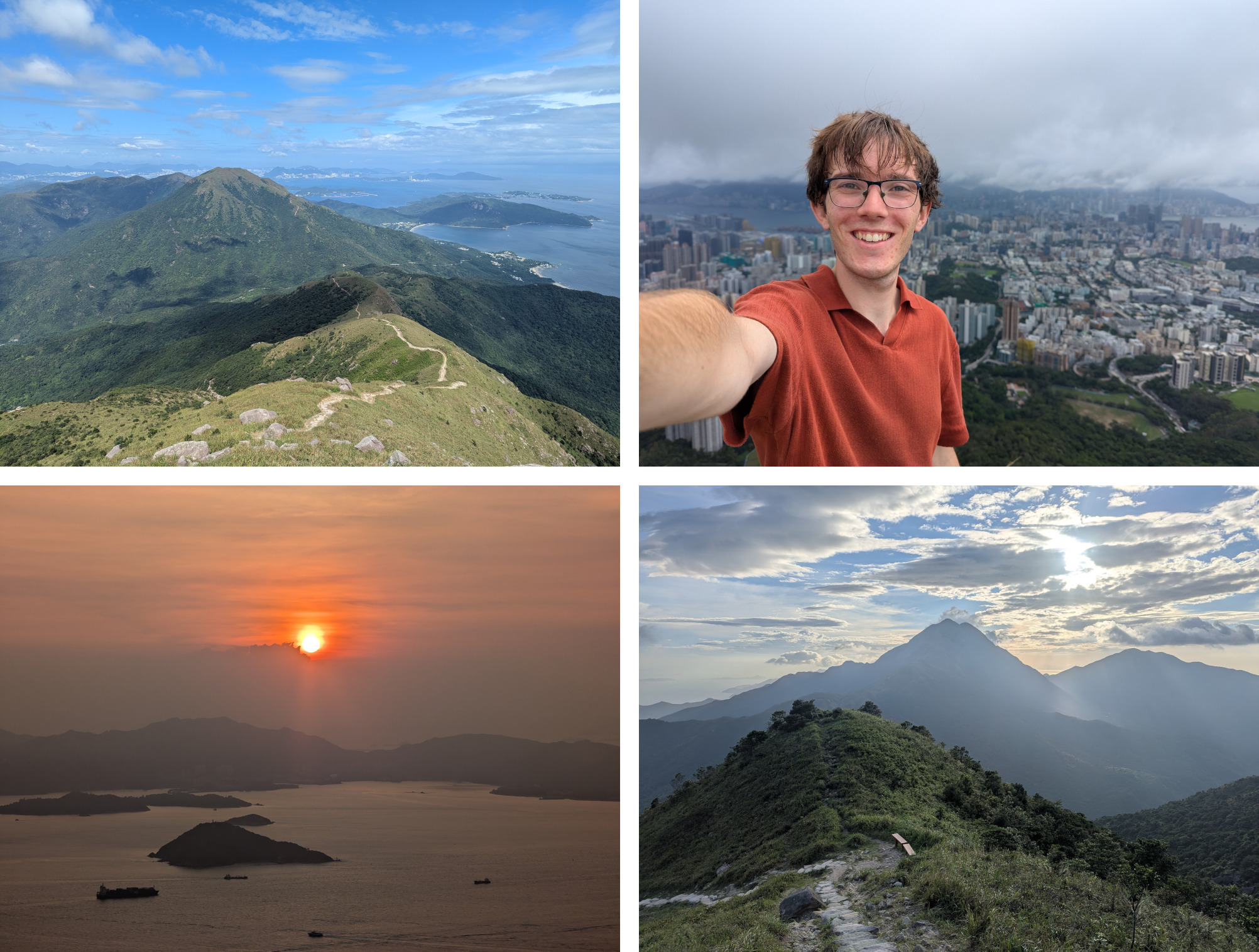 Collage of photos from Hong Kong