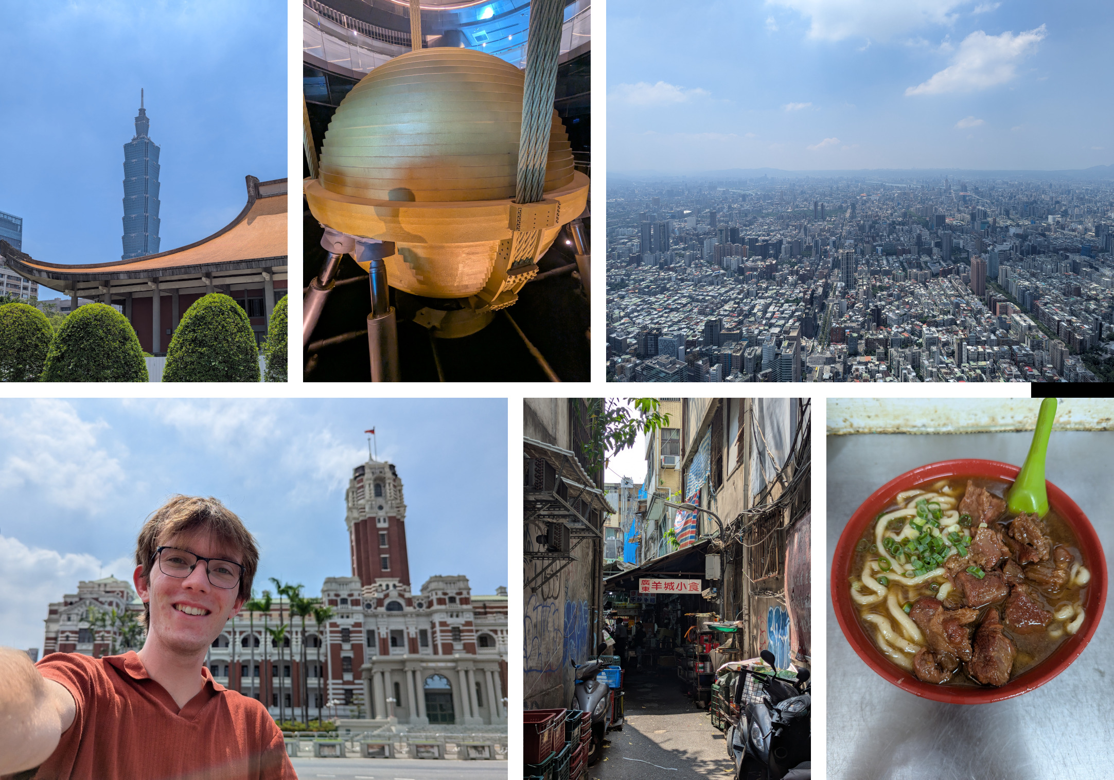 Collage of photos from Taiwan